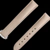 Beige vegan strap with foldover clasp^OMEGA Discount