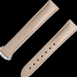 Beige vegan strap with foldover clasp^OMEGA Discount