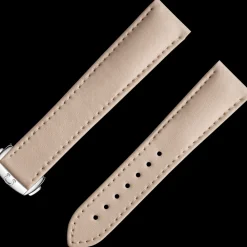Beige vegan strap with foldover clasp^OMEGA Sale