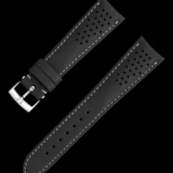 Black leather strap with pin buckle^OMEGA Online