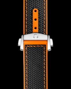 Black rubber strap with foldover clasp for the Seamaster Planet Ocean 600M^OMEGA Online
