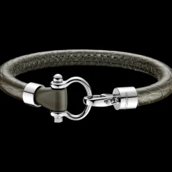 Bracelet, alligator leather, stainless steel^OMEGA Sale