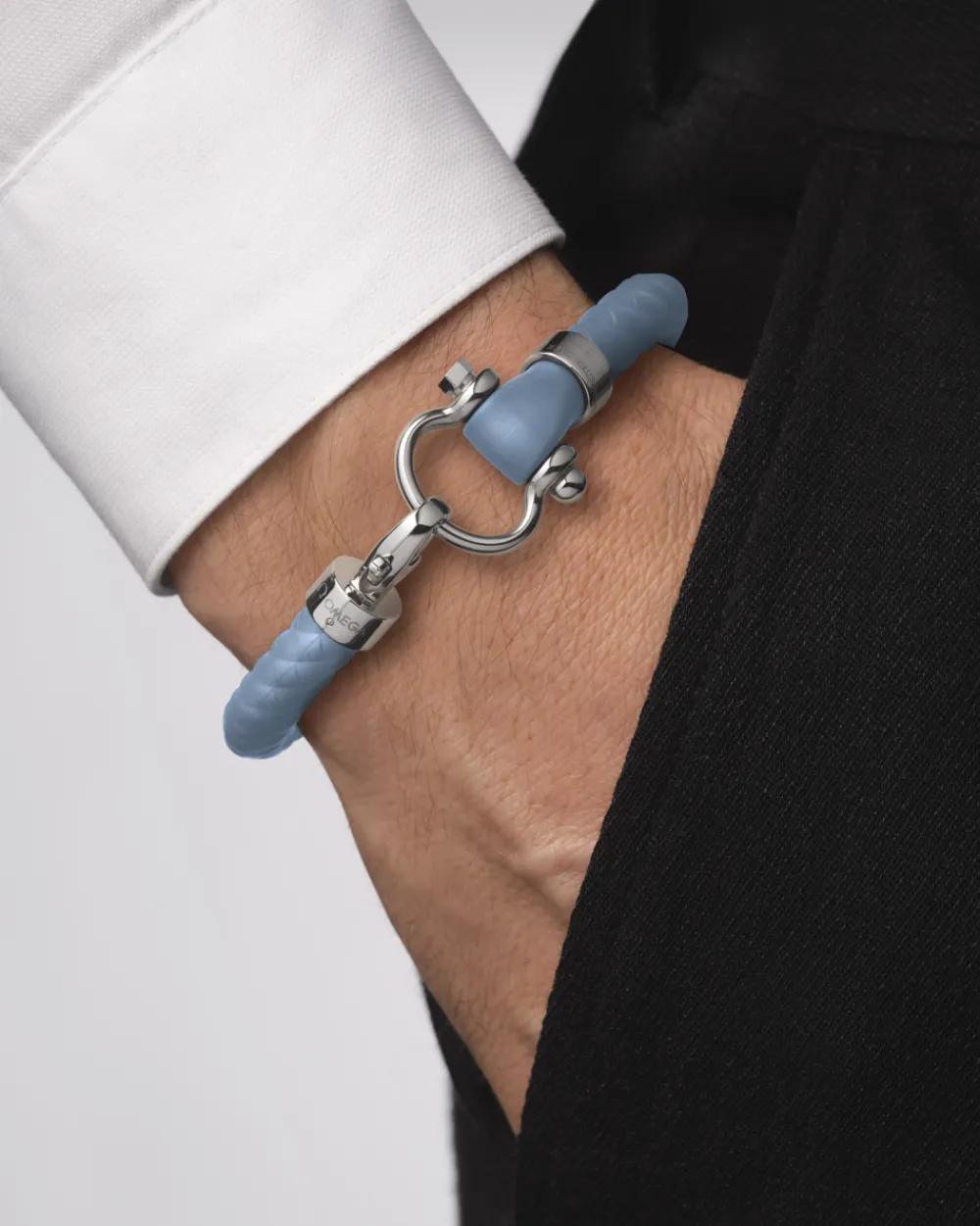Bracelet, rubber, stainless steel^OMEGA Hot