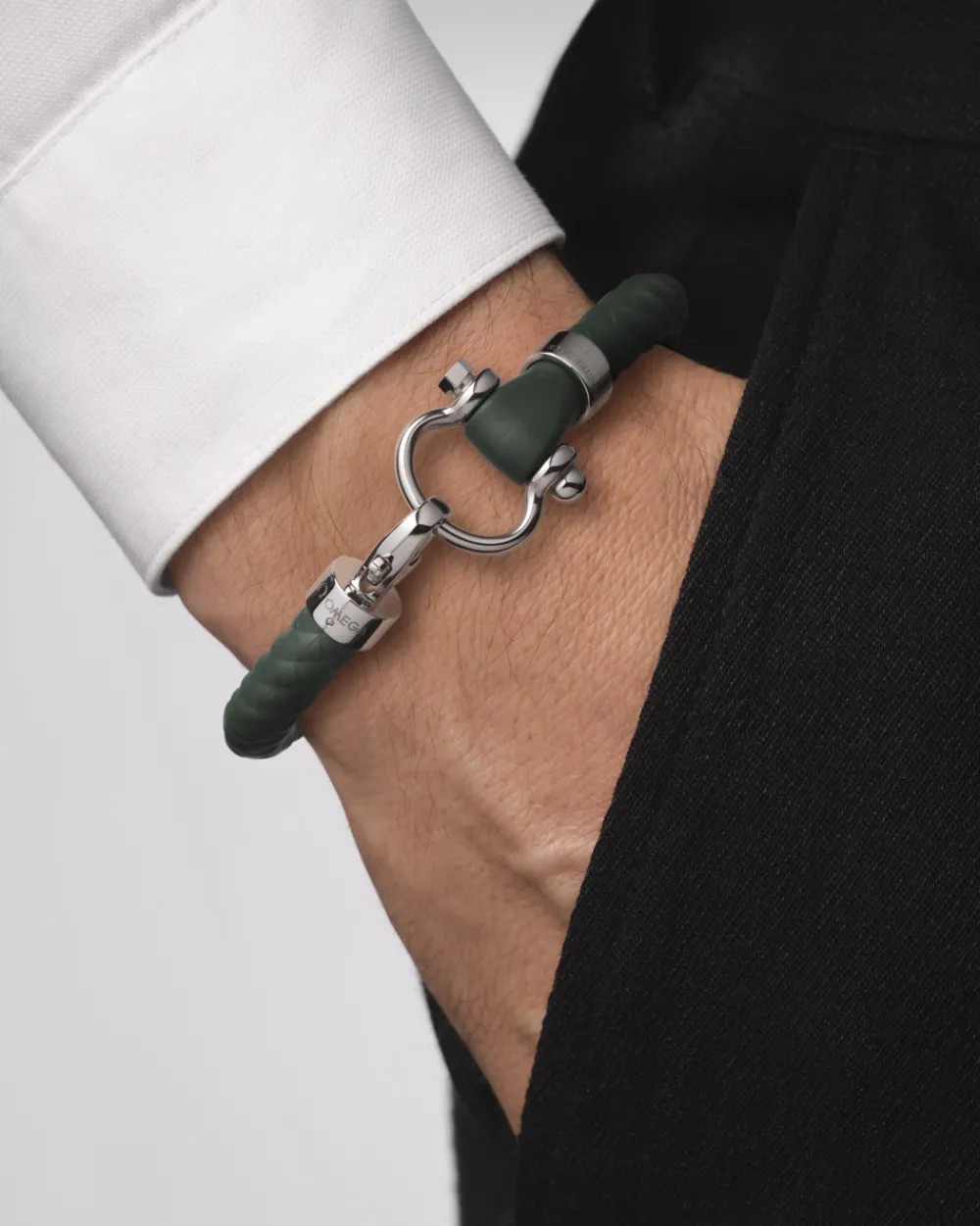 Bracelet, rubber, stainless steel^OMEGA Discount