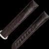 Brown alligator leather strap with foldover clasp^OMEGA Online