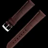 Brown alligator leather strap with pin buckle^OMEGA Outlet