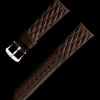 Brown leather strap with pin buckle^OMEGA Fashion