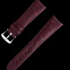 Burgundy alligator leather strap with pin buckle^OMEGA Fashion
