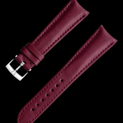 Burgundy vegan strap with pin buckle^OMEGA Fashion