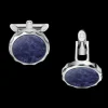 Cufflinks, aventurine, stainless steel^OMEGA Sale