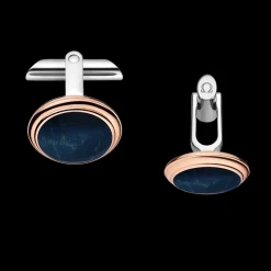 Cufflinks, 18k red gold, eyes of hawk, stainless steel^OMEGA Outlet