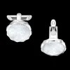 Cufflinks, mother‑of‑pearl, stainless steel^OMEGA New