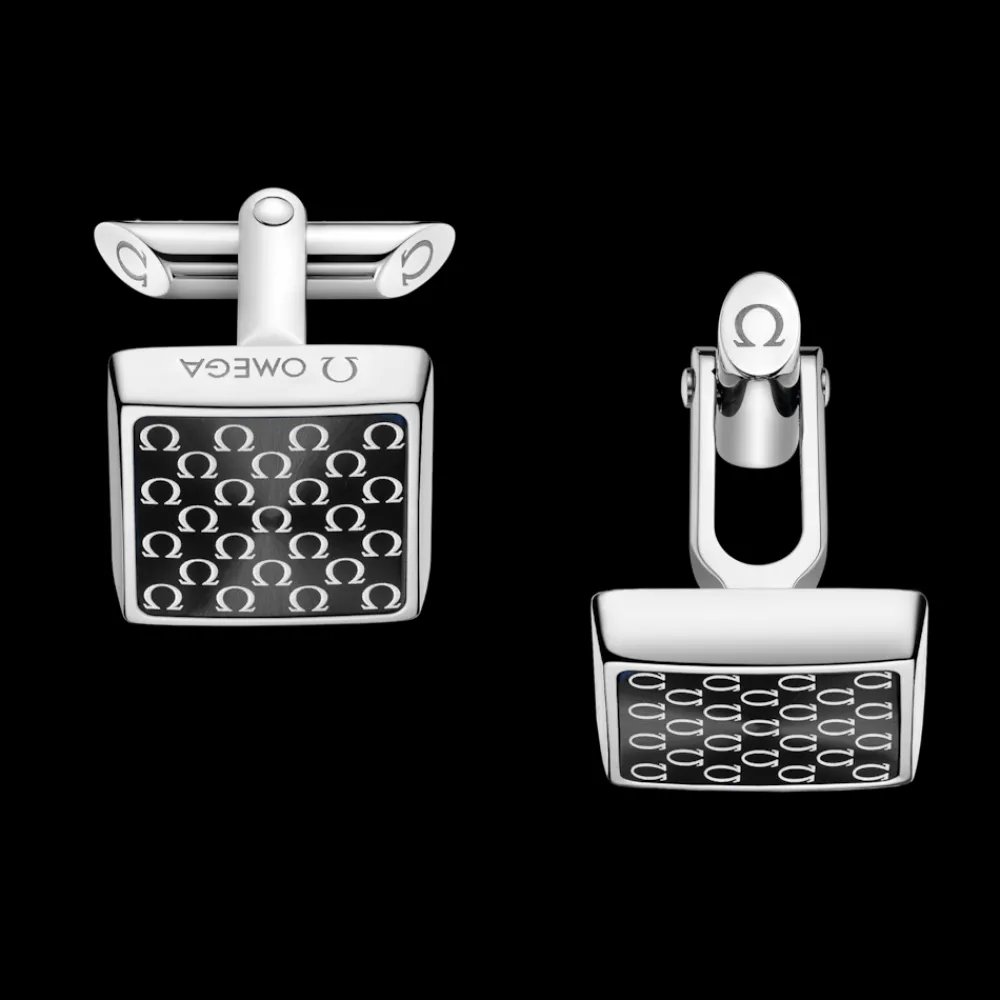 Cufflinks, resin, stainless steel^OMEGA Sale