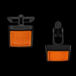 Cufflinks, rubber, stainless steel^OMEGA Hot