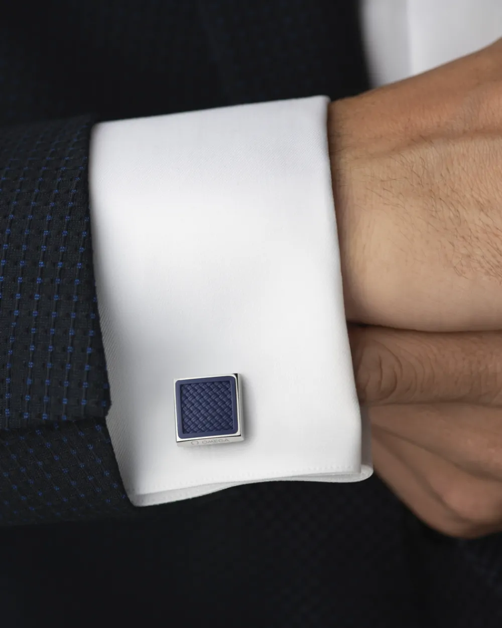 Cufflinks, rubber, stainless steel^OMEGA Best