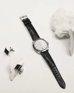Cufflinks, rubber, stainless steel^OMEGA Hot