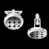 Cufflinks, sapphire crystal plates, stainless steel^OMEGA Fashion