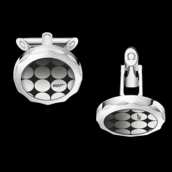 Cufflinks, sapphire crystal plates, stainless steel^OMEGA Fashion