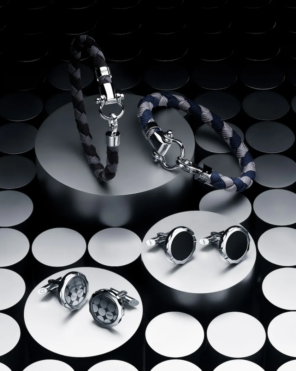 Cufflinks, stainless steel^OMEGA New