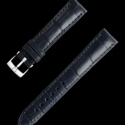 Dark blue alligator leather strap with pin buckle^OMEGA Best