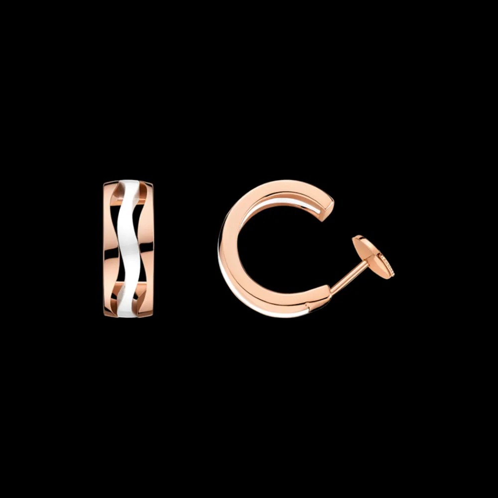 Earring, 18k red gold, ceramic^OMEGA Hot