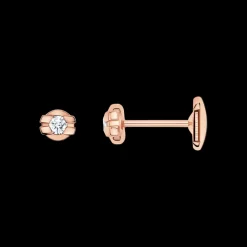 Earring, 18k red gold, diamonds^OMEGA Discount