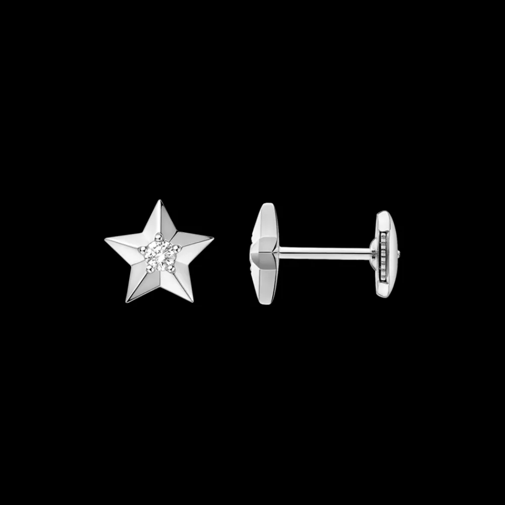 Earring, 18k white gold, diamonds^OMEGA Discount