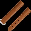 Golden brown leather strap with foldover clasp^OMEGA New