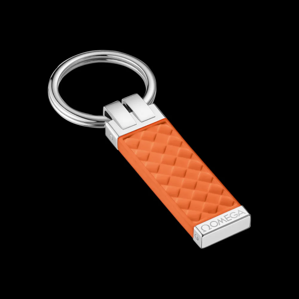 Key holder, rubber, stainless steel^OMEGA Outlet