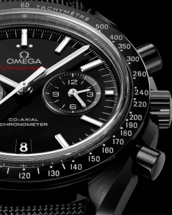 44.25 mm, black ceramic on coated nylon fabric strap with foldover clasp^OMEGA Fashion