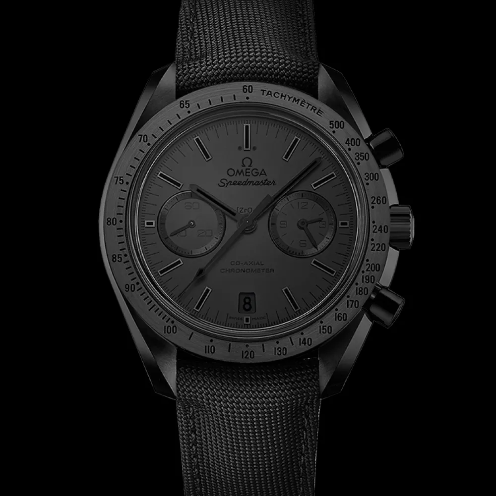 44.25 mm, black ceramic on coated nylon fabric strap^OMEGA Outlet
