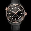 45.5 mm, black ceramic on leather strap with rubber lining^OMEGA Best