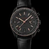 44.25 mm, black ceramic on leather strap^OMEGA Online
