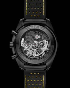 44.25 mm, black ceramic on rubber strap^OMEGA Online