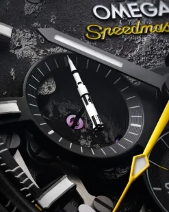 44.25 mm, black ceramic on rubber strap^OMEGA Online