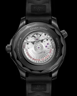 43.5 mm, black ceramic on rubber strap^OMEGA Hot
