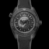 45.5 mm, black ceramic on rubber strap^OMEGA Outlet