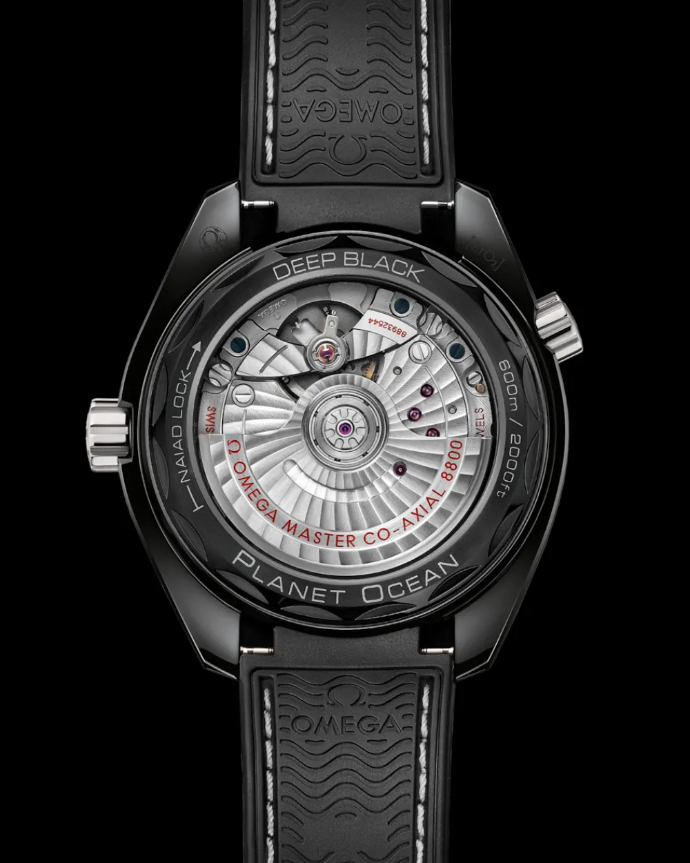 39.5 mm, black ceramic on rubber strap^OMEGA Best