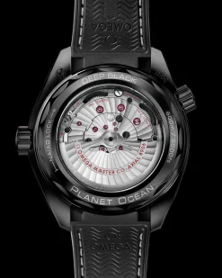 45.5 mm, black ceramic on rubber strap^OMEGA Outlet