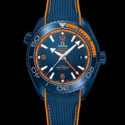 45.5 mm, blue ceramic on rubber strap^OMEGA Fashion