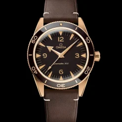 41 mm, Bronze gold on leather strap^OMEGA Sale