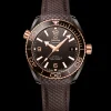 39.5 mm, brown ceramic on rubber strap^OMEGA Best