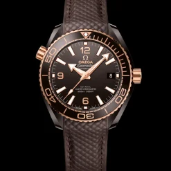 39.5 mm, brown ceramic on rubber strap^OMEGA Best