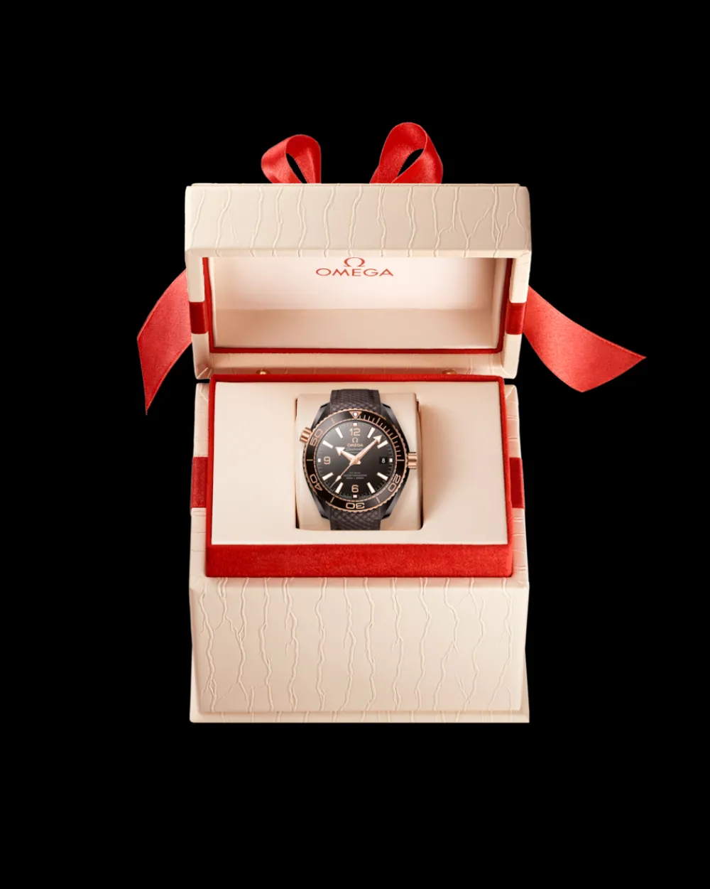 39.5 mm, brown ceramic on rubber strap^OMEGA Best