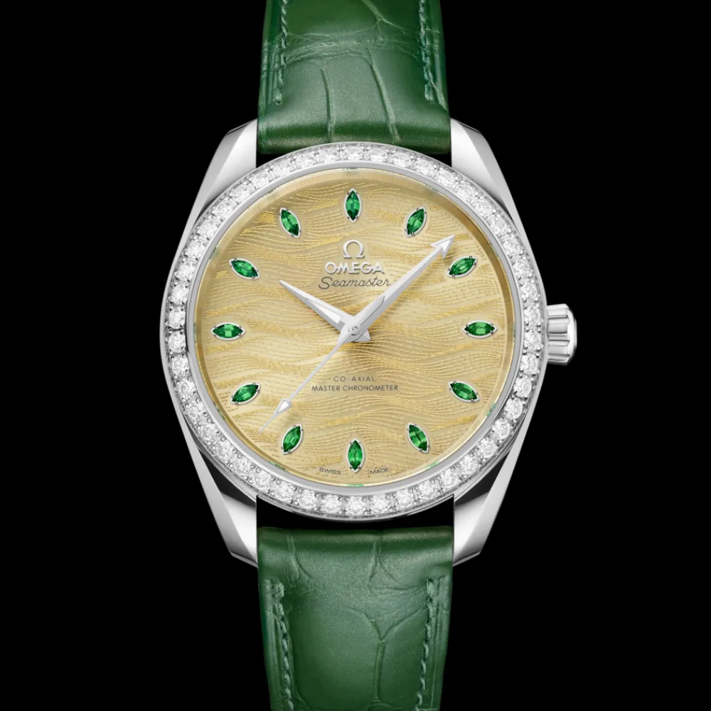 38 mm, Canopus Gold™ on alligator^OMEGA Fashion