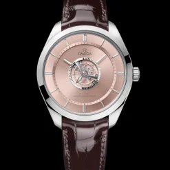 43 mm, Canopus Gold™ on leather strap^OMEGA Online
