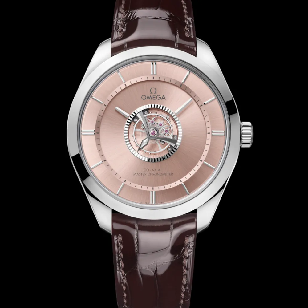 43 mm, Canopus Gold™ on leather strap^OMEGA Online