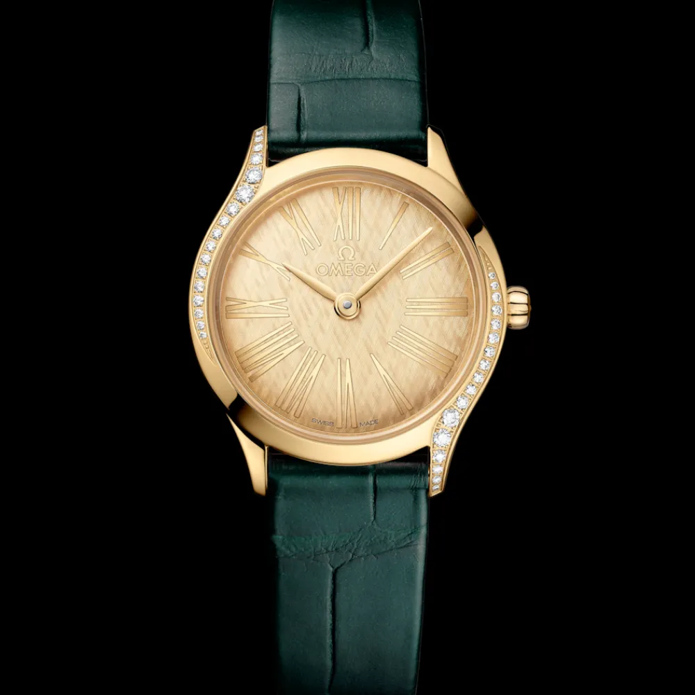 26 mm, Moonshine™ gold on alligator^OMEGA Fashion