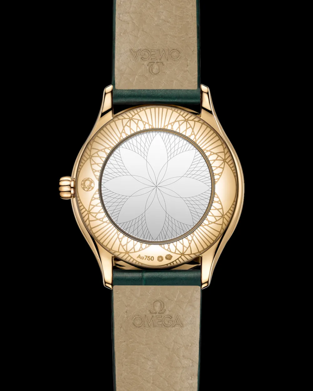 26 mm, Moonshine™ gold on alligator^OMEGA Fashion