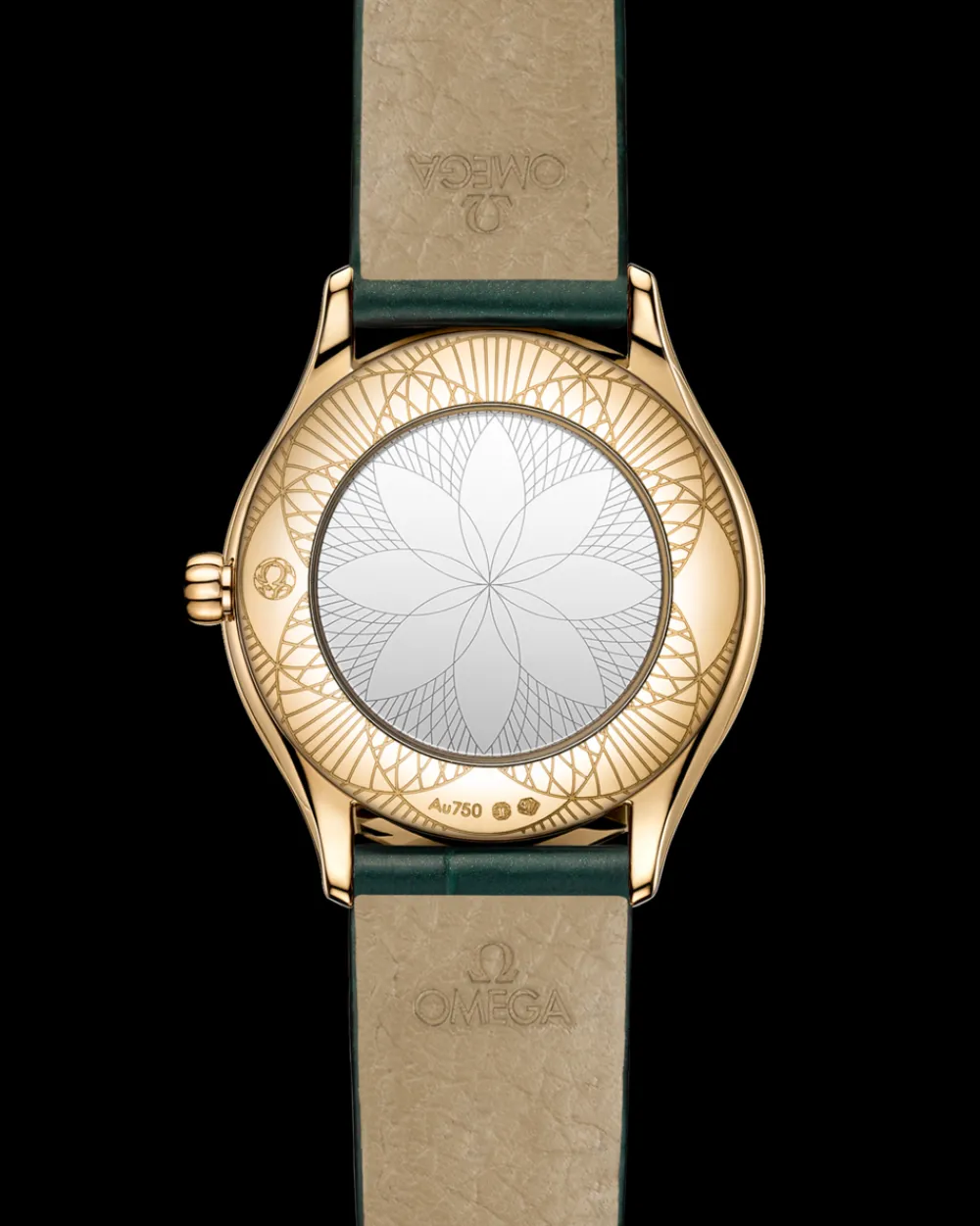 26 mm, Moonshine™ gold on alligator^OMEGA Fashion